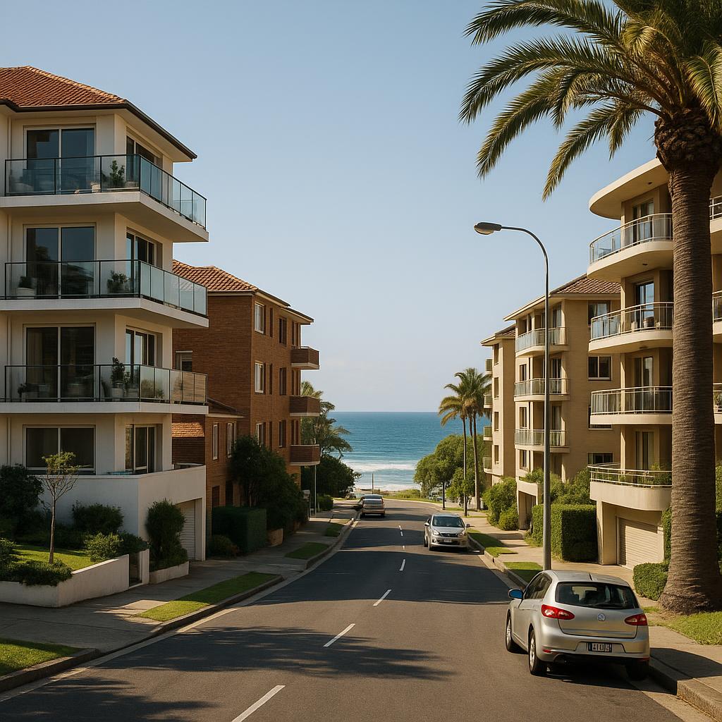 Coogee NSW beachside apartment streetscape