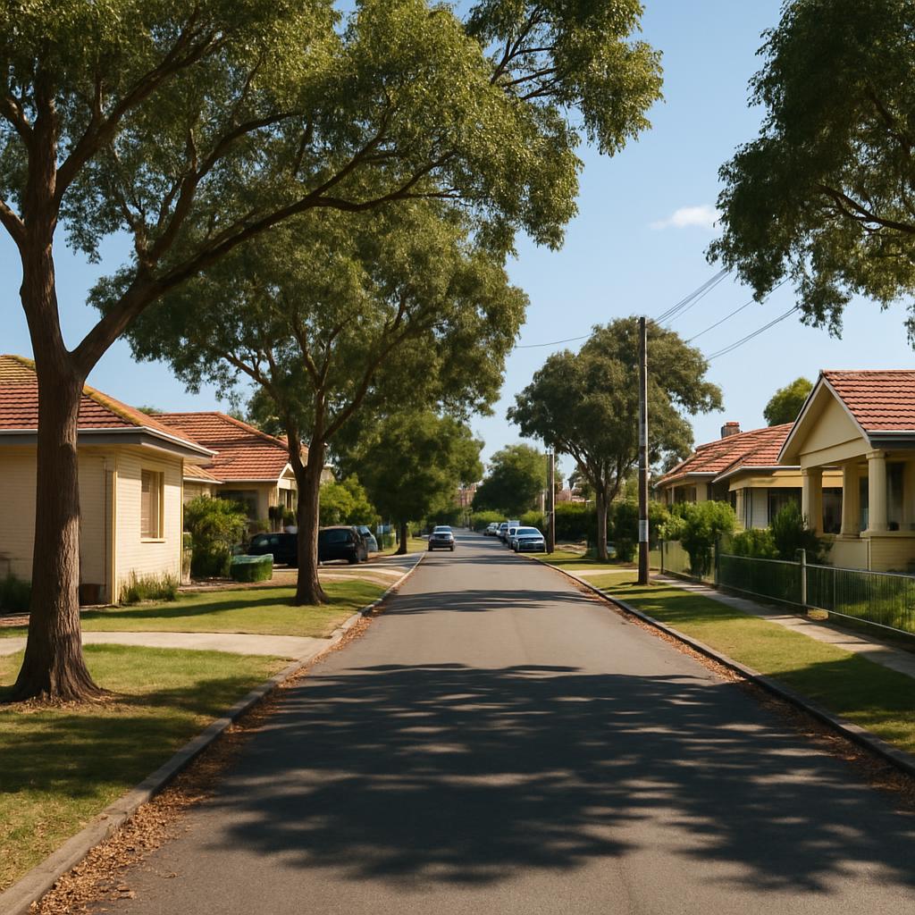 Established Perth suburban street with modest homes and leafy verges