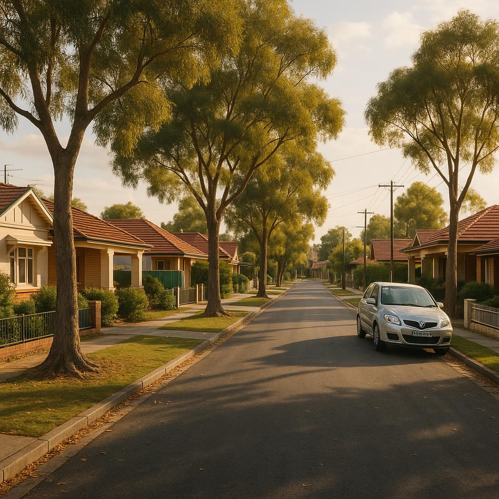 Established Everard Park suburban street with tidy homes and mature trees
