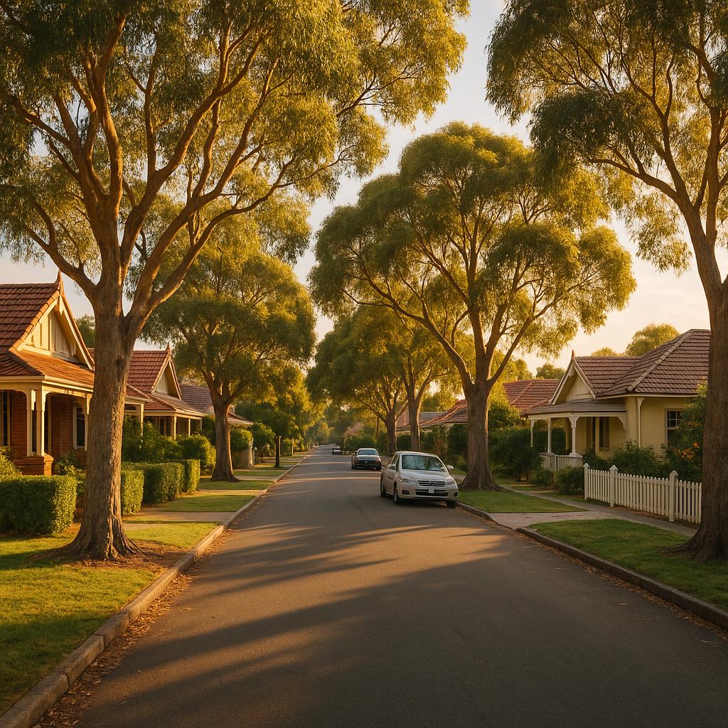 Kensington WA character homes on a leafy inner-Perth street