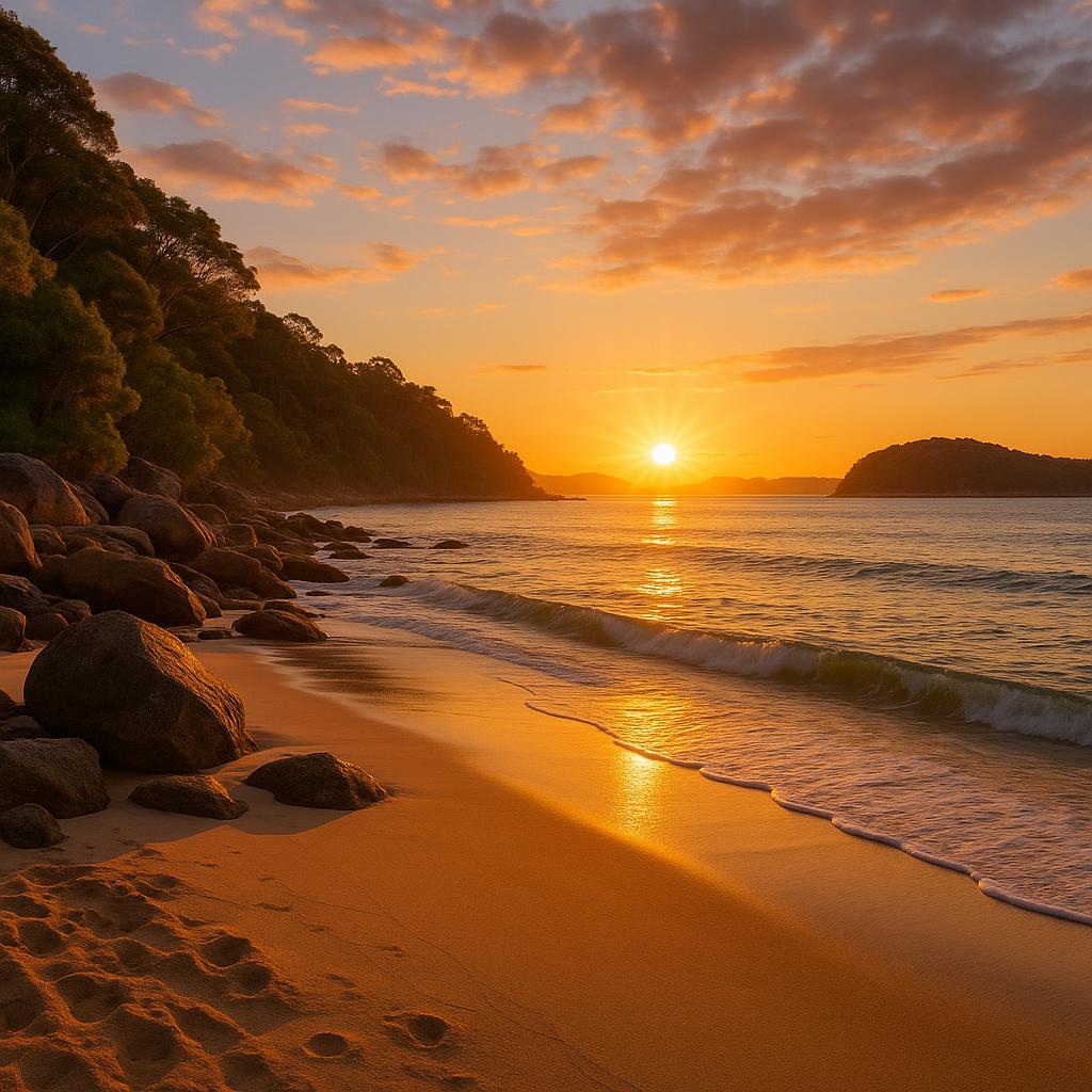Kincumber Beach at sunset