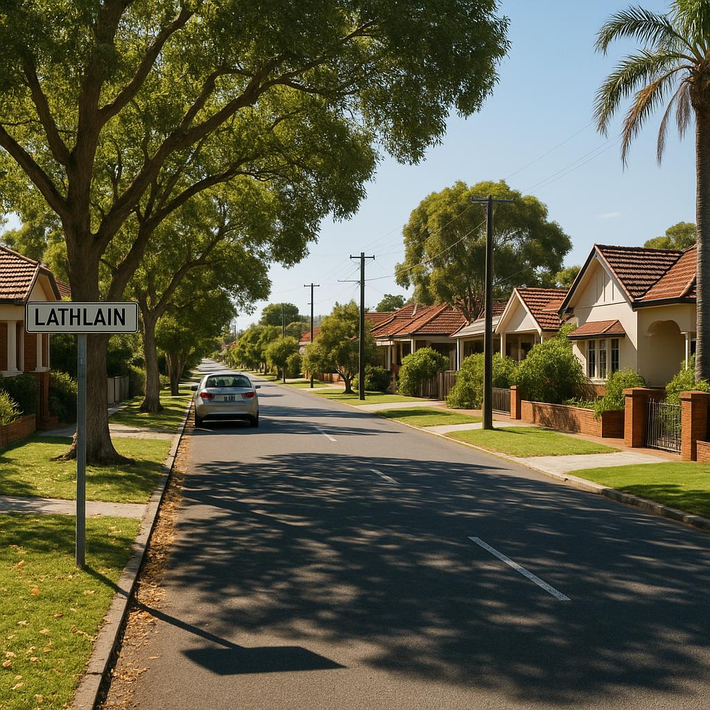 Established Lathlain streetscape with character homes and leafy verges