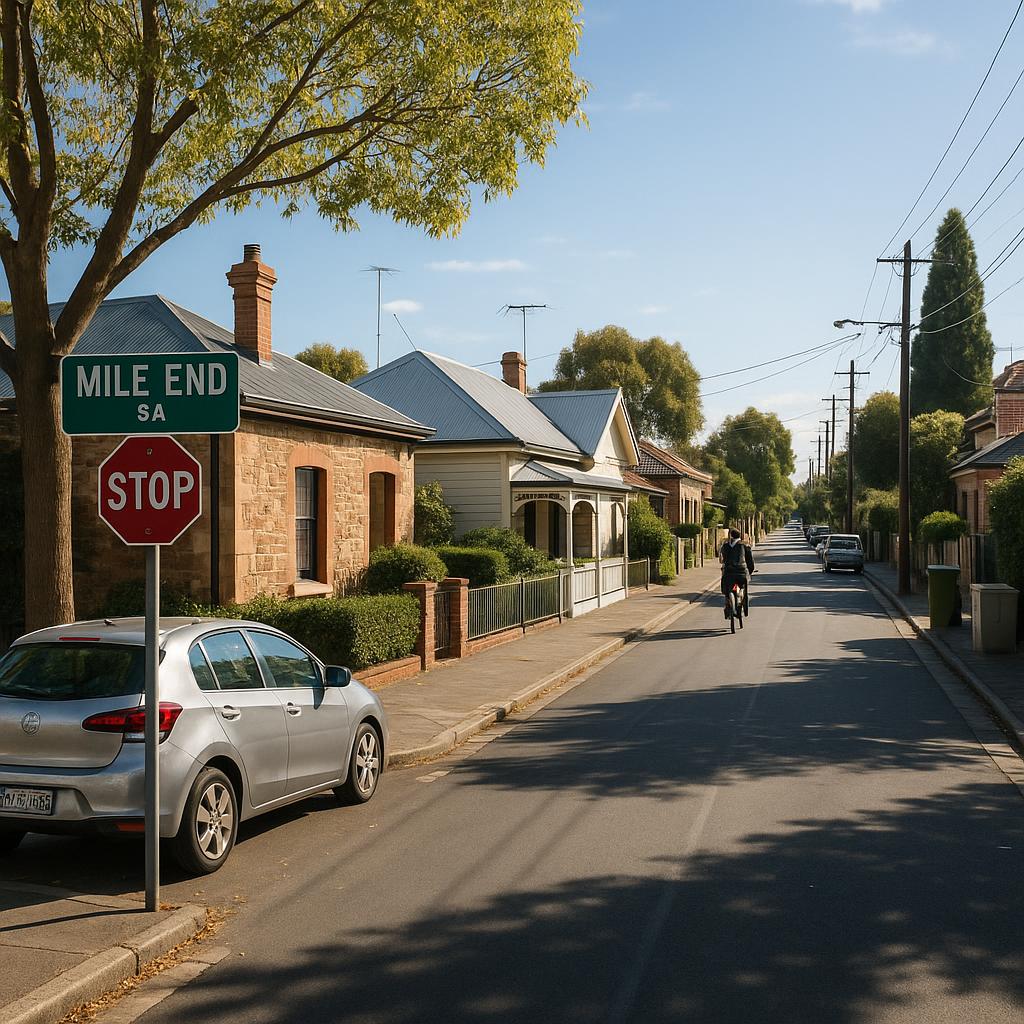 Established residential street in Mile End SA with inner-west Adelaide character