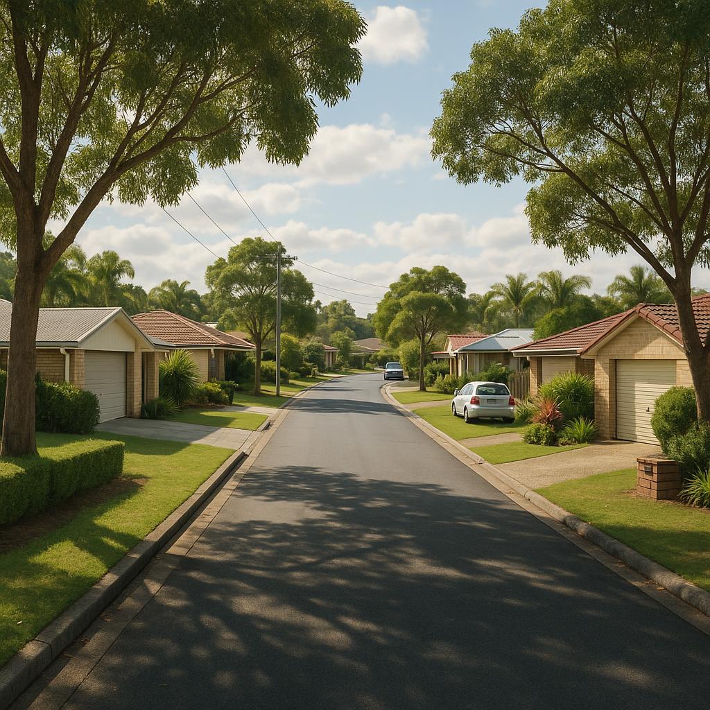 Mountain Creek QLD suburban street with family homes and leafy residential character