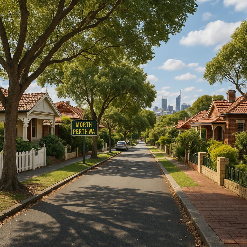 North Perth WA streetscape with established homes and leafy inner-city feel