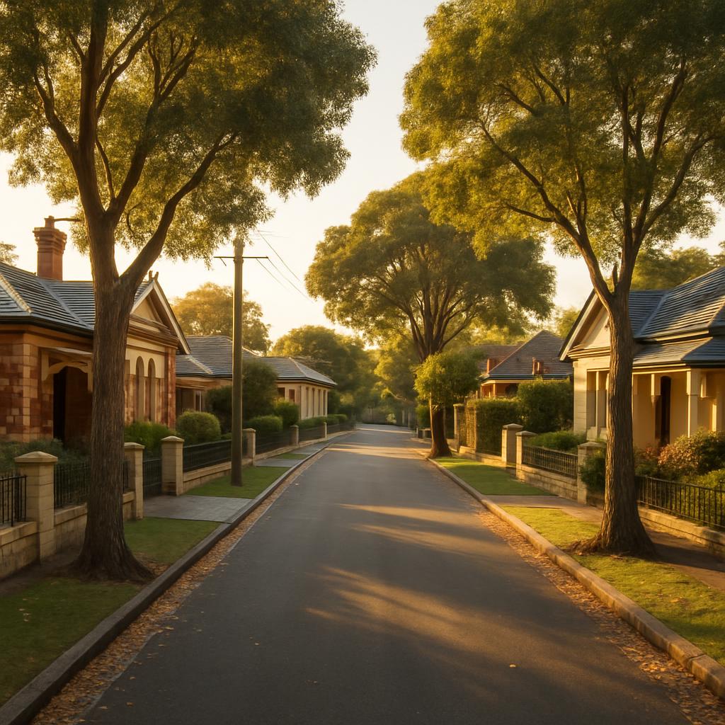 Inner-eastern Adelaide street with character homes and mature trees