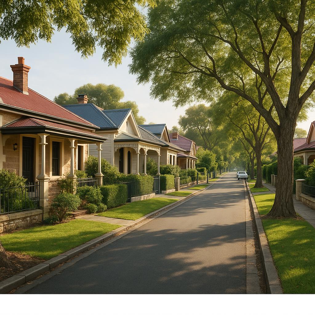 Elegant inner-east Adelaide street with character homes and leafy verges