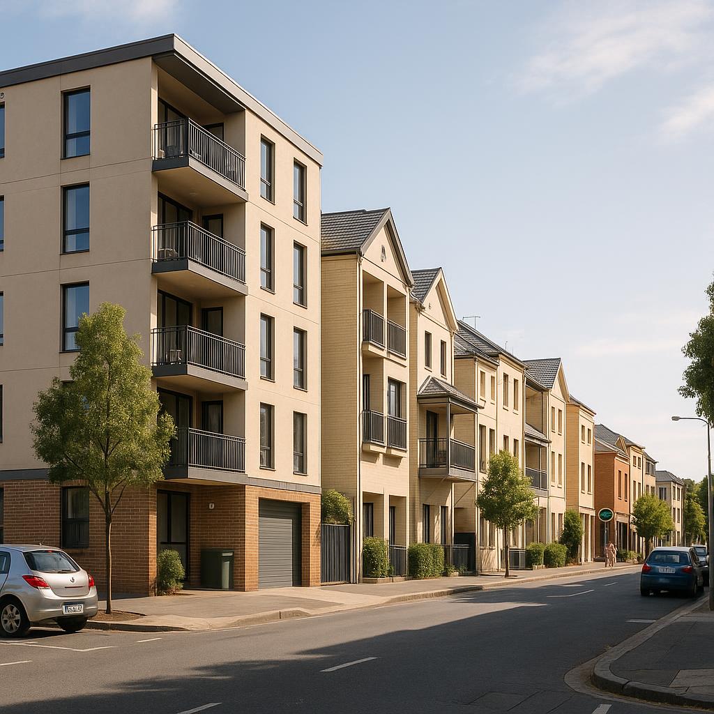 Compact Adelaide inner-city precinct with practical homes and everyday convenience