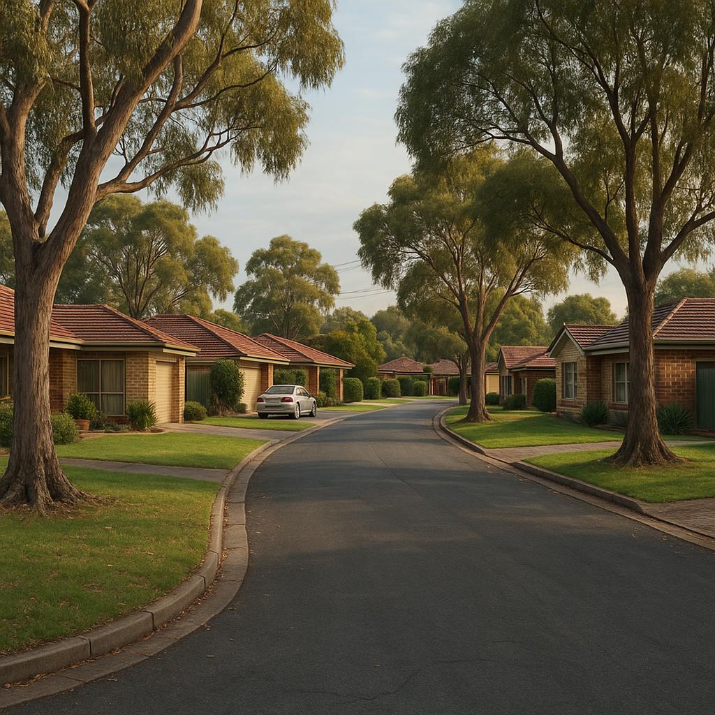 Established Tea Tree Gully suburban street with family homes and mature trees