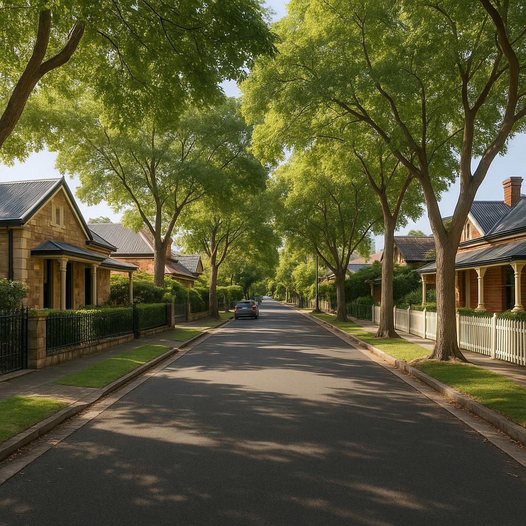 Leafy inner Adelaide street with heritage homes and established character