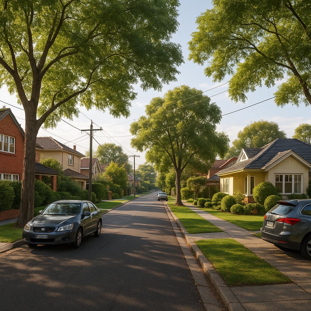 Leafy Balwyn-style residential street with established family homes