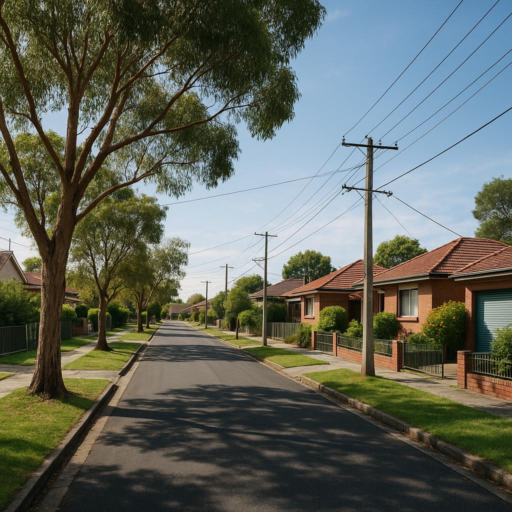 Coburg North residential streetscape with established homes and trees