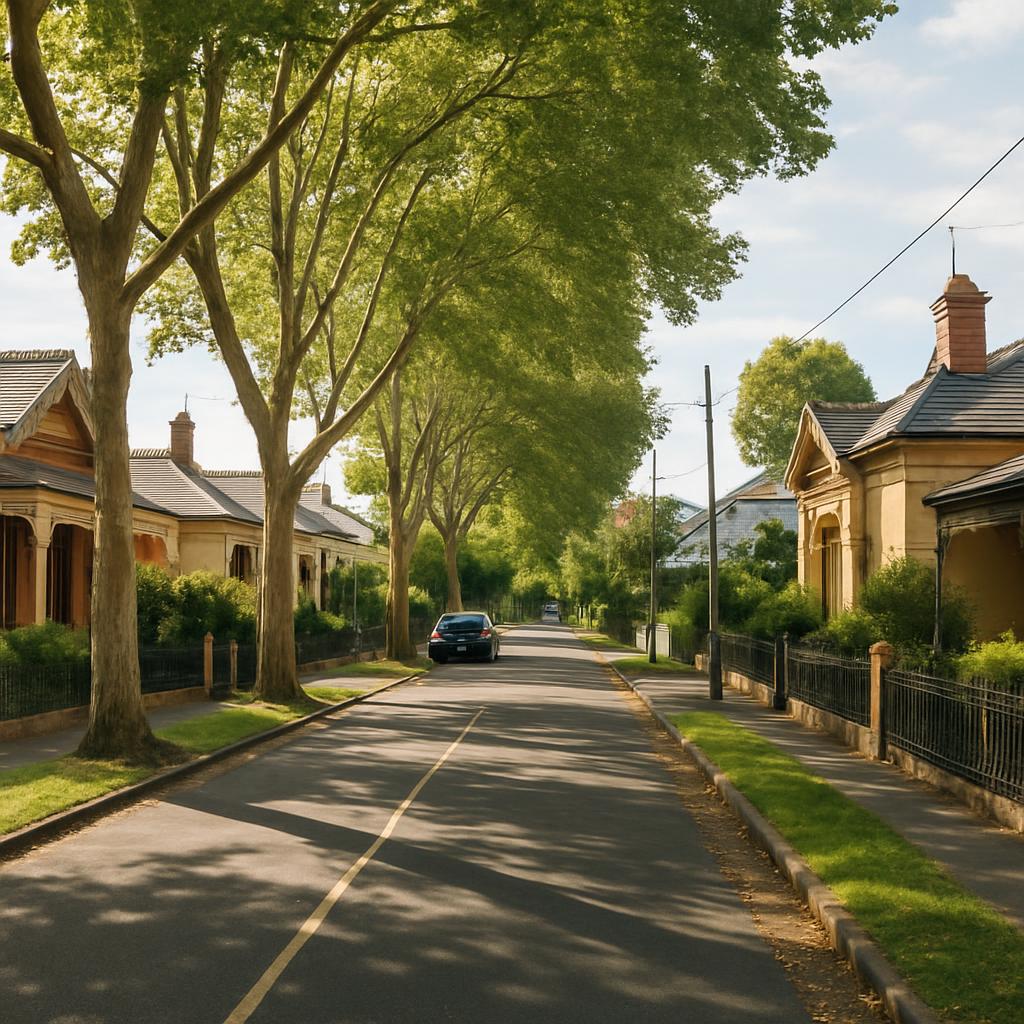 Leafy Ivanhoe East streetscape with established homes