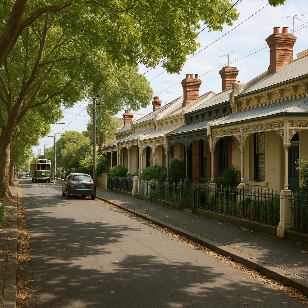 Northcote VIC streetscape with heritage homes and leafy inner-north character