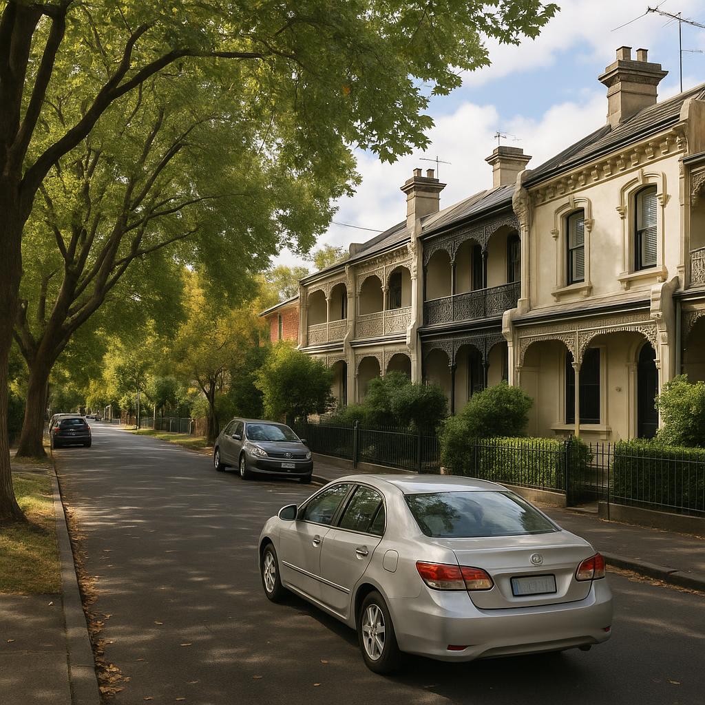 Heritage streetscape in Princes Hill with leafy inner-north character
