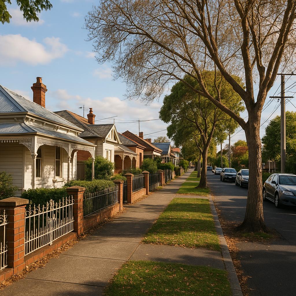 Established inner-west Melbourne residential street near Williamstown North