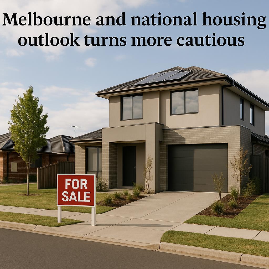 Melbourne and national housing outlook turns more cautious — Australian property news illustration