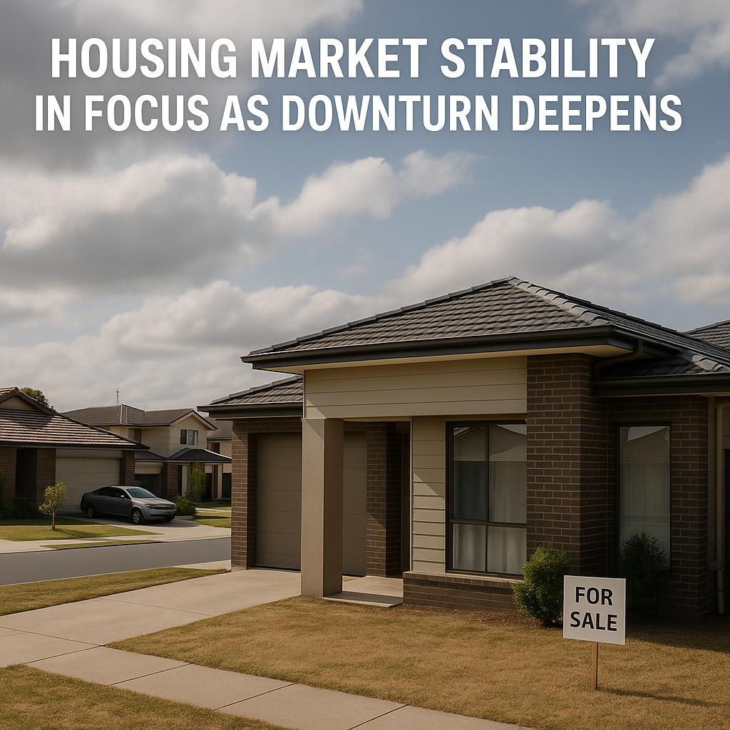 Housing market stability in focus as downturn deepens — Australian property news illustration